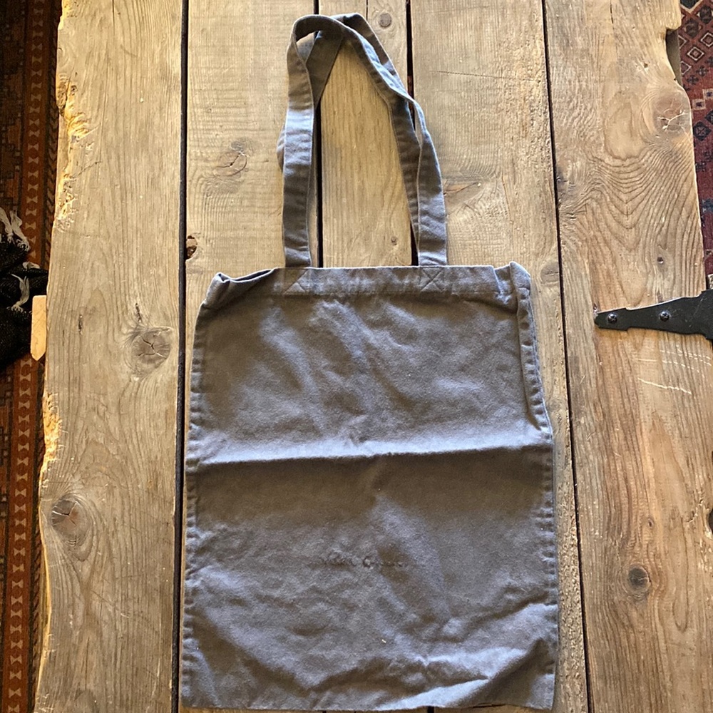 Rick Owens SIGNATURE Tote Bag Heavy Canvas Grey